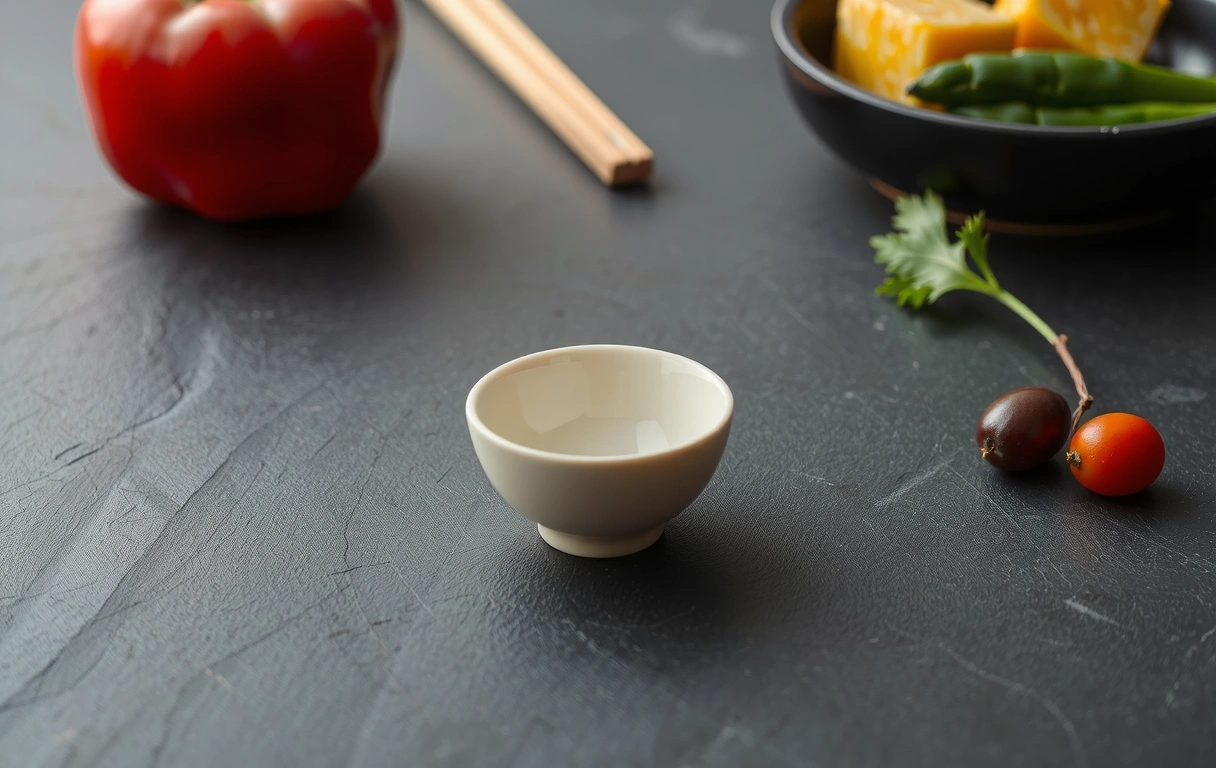 Empty ceramic bowl on slate surface representing potential for a metabolic blueprint